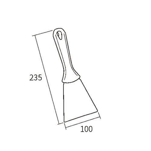 ステンレススクレーパー ブルー 235×