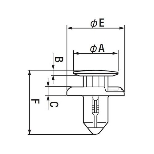 CF38 カーファスナー プッシュプルリ