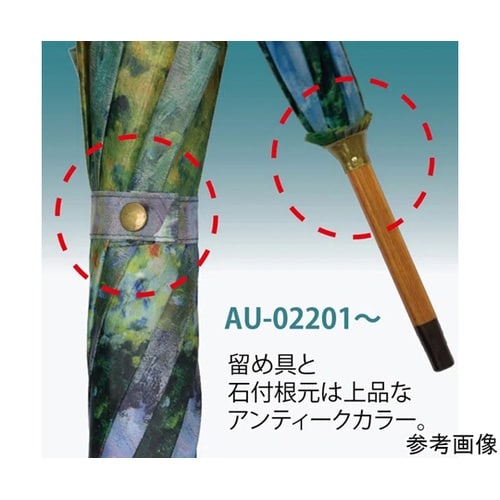 名画木製ジャンプ傘(クリムト「フラワーガ