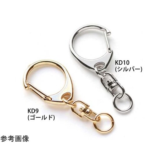 回転カン付きワンタッチキーホルダー金具