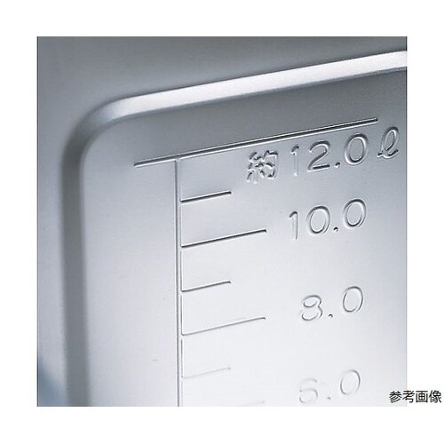 18−8 目盛付深型角キッチンポット 2