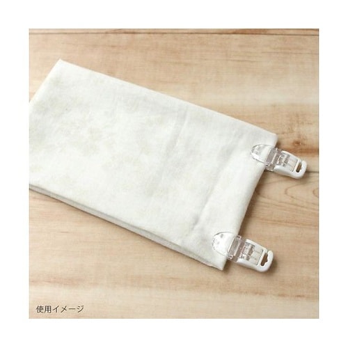 フィッシュクリップ 16個 クリア×白