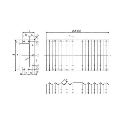 AF−Nシリーズ 門型ジャバラ 呼称長さ
