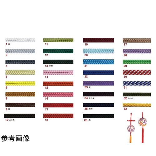 江戸打ち紐 中 30m巻き 紫 EDC−