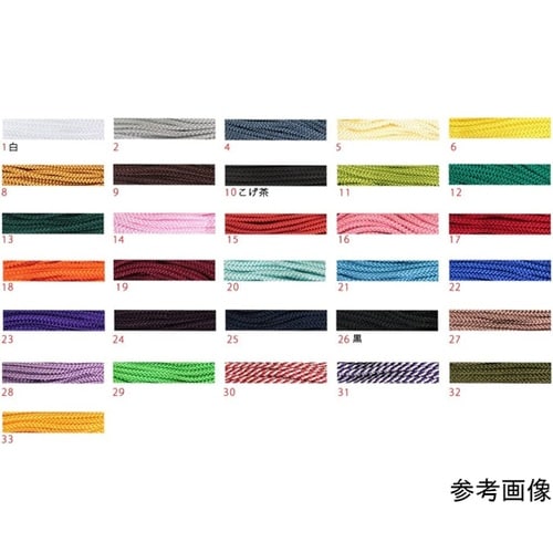 江戸打ち紐 太 15m巻き 紫×白 ED