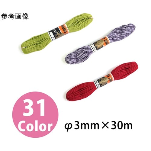 江戸打ち紐 細 30m巻き こげ茶 ED