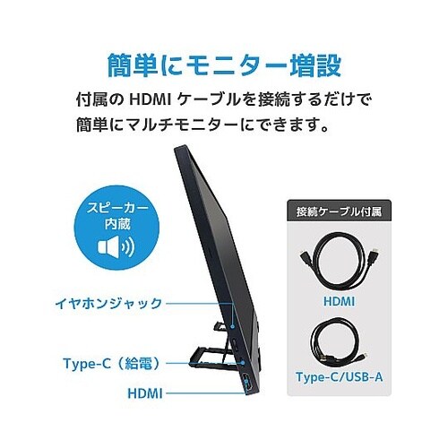 16インチ液晶モバイルモニター 解像度1