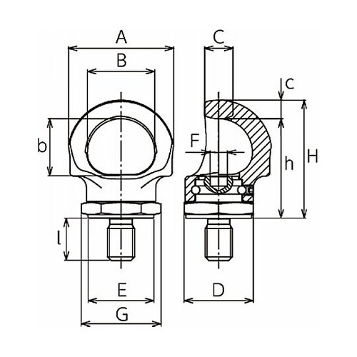 リフティングポイント(アイボルト形)LP