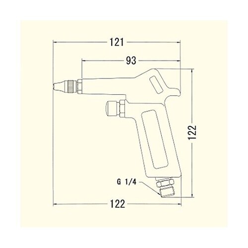 2.0mm穴 エアーブローガン(8.7m