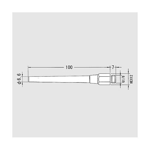 2.0穴x100mm/G 1/8” ノズ
