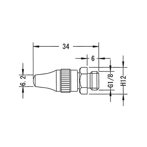 2.0mm穴/G 1/8” ノズル(流量