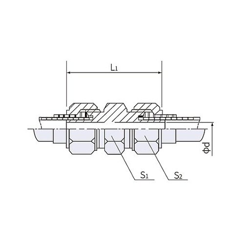 8x 8mm ユニオン(ストレート/黄銅
