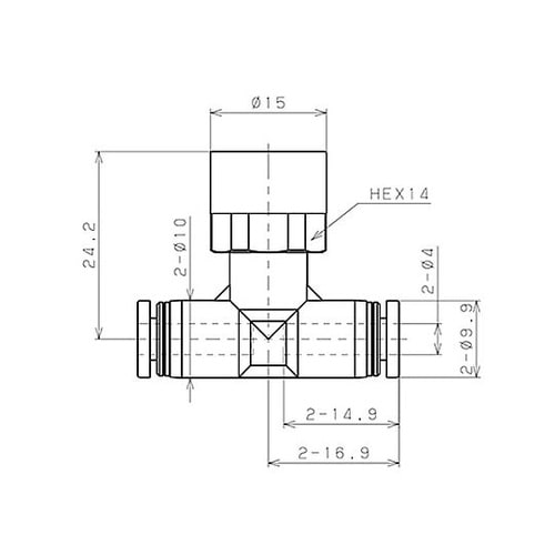 4mm プレッシャーゲージ(ストレー