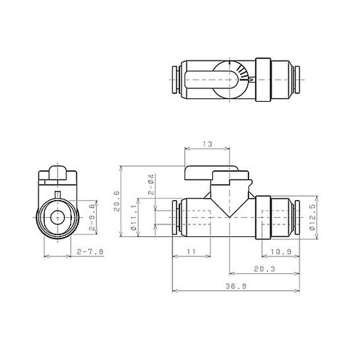 4mm ミニボールバルブ EA425TA