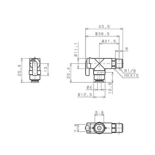 4mm ミニボールバルブ EA425TC