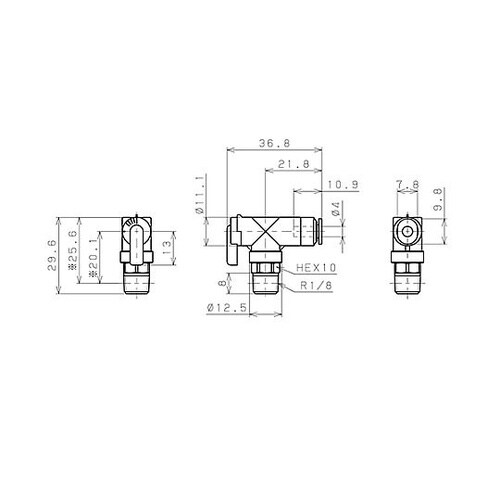 4mm ミニボールバルブ EA425TD