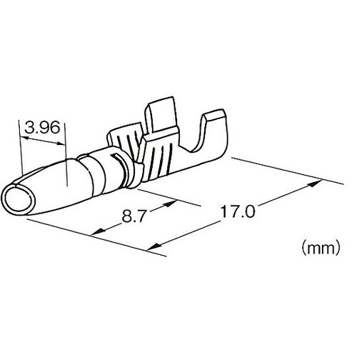 0.50−2.00mm2 ギボシ形プラグ
