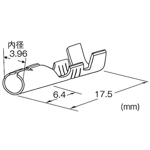 0.50−2.00mm2 ギボシ形ソケッ
