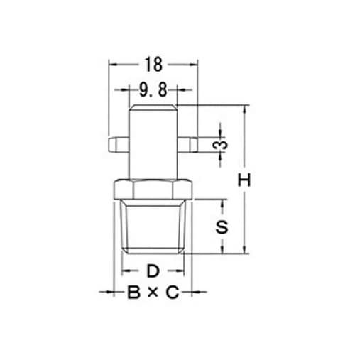 R 1/8” グリースニップル(ピンタイ