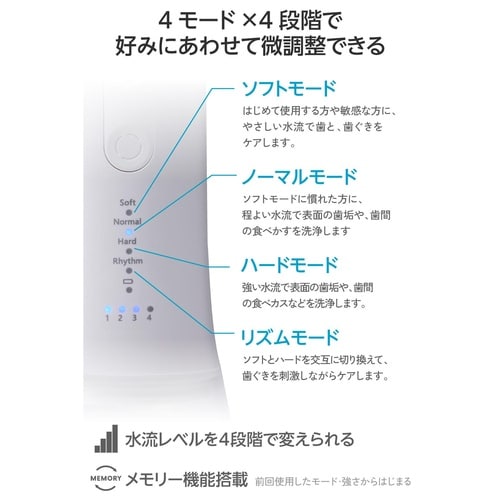 口腔洗浄器 デンタルウォッシャー タンク ホワイト