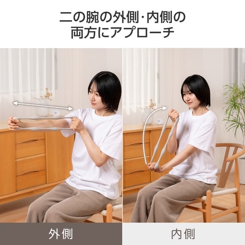 トレーニングチューブ 筋トレ ハードタイプ グレー