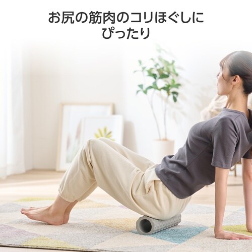 フォームローラー ミニ 10×30cm グレー