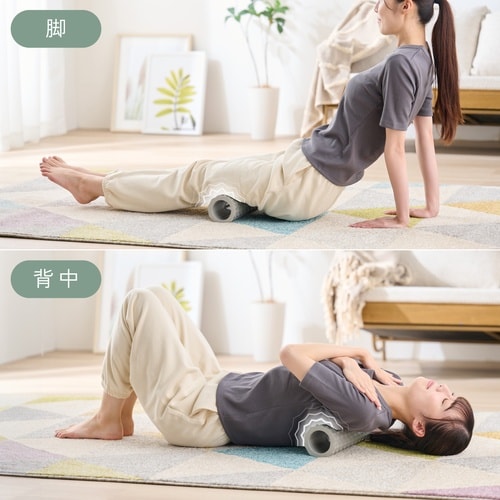 フォームローラー ミニ 10×30cm グレー