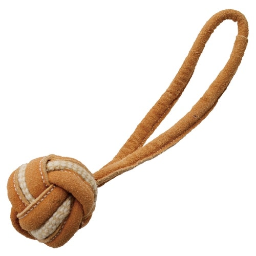 牛革麻ロープトイボーループ