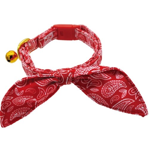 ル・コリエメヌエットカジュアルペイズリー赤