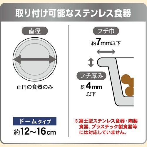 飛び散り防止カバードームタイプ犬用