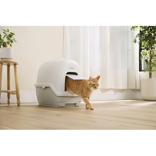 ラクリーン 炭脱臭ファン付き猫トイレ