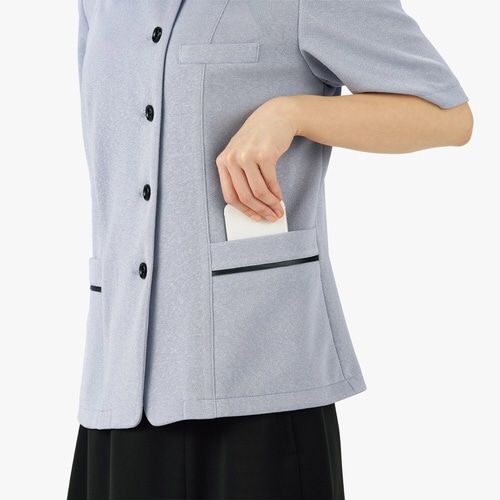 オーバーブラウスAJ0865ネイビー11G