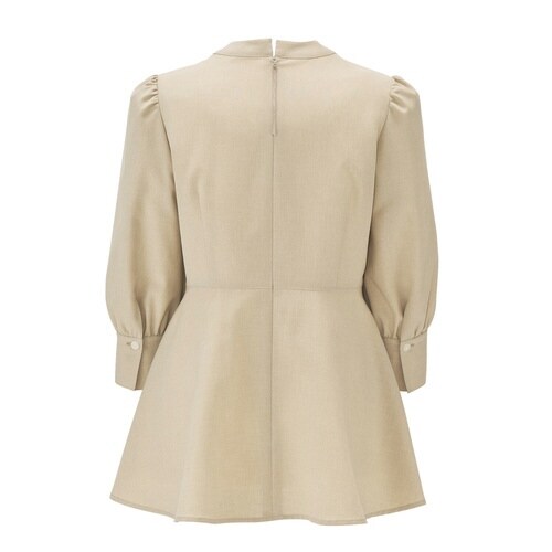 八分袖ブラウスAUB4300ベージュ5G