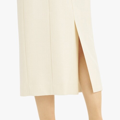 プリーツスカートAUS2300アイボリー17G