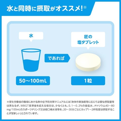 匠の塩タブレット CCEアソート 500g×10