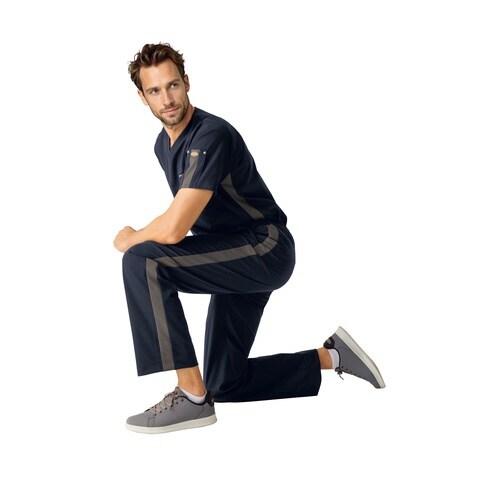 ストレートパンツ ダークネイビー M