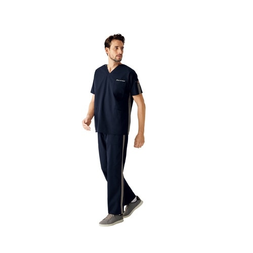 ストレートパンツ ダークネイビー LL