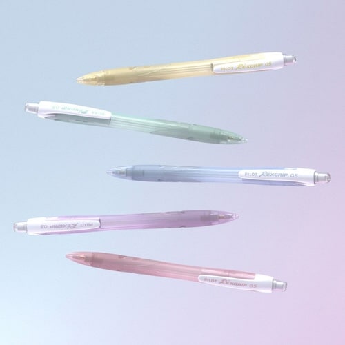 シャープペンレックスグリップ パステルブルー×10