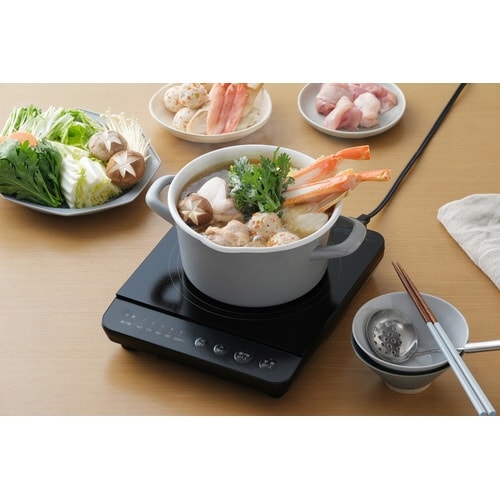 IHコンロ 1000W ブラック