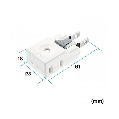 AC125V/15A 2口タップ(レバー