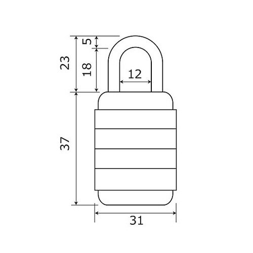 9641200 デカ文字感触錠 4段