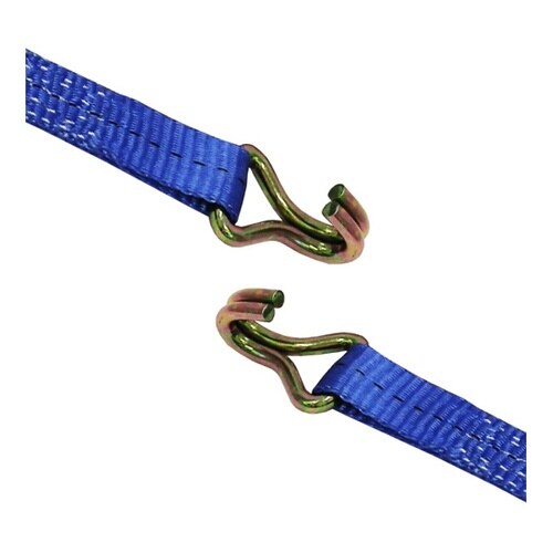 ラッシングベルト青 Jフック0.75to