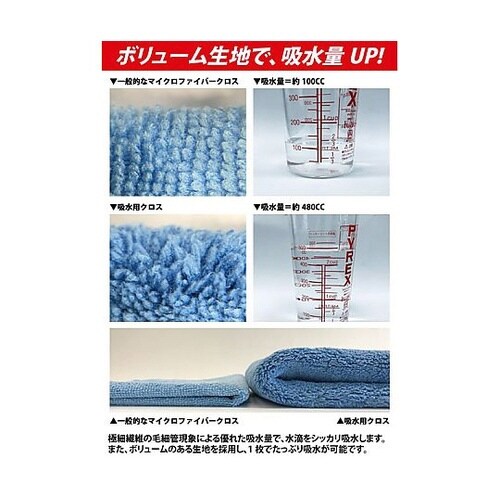 400x400mm 洗車タオル(吸収型)