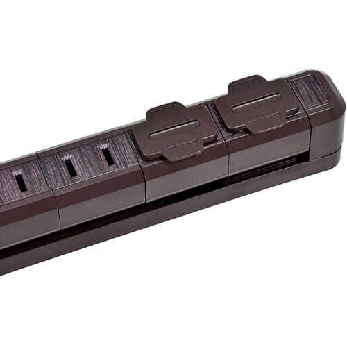 耐雷 4個口 2m スリム回転タップ W