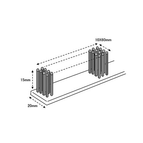 295mm 竹ブラシ(ナイロン製・曲)