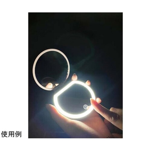 LEDライト付きコンパクトミラー FP−