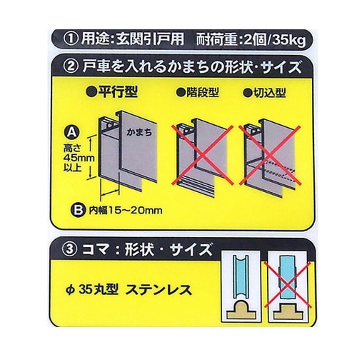 15B35アルミサッシ用取替戸車15mm