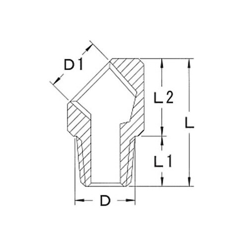 R 1/4”xRc1/4”/45゜ エル