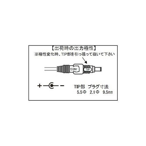 スイッチングACアダプター 1.5V 0