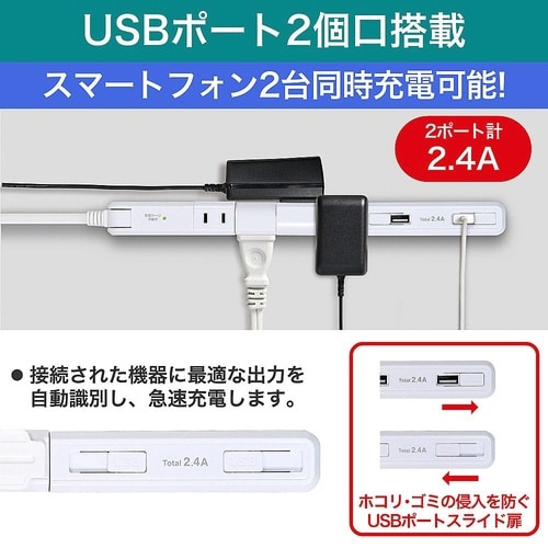 WBSSL402USBW USBタップ